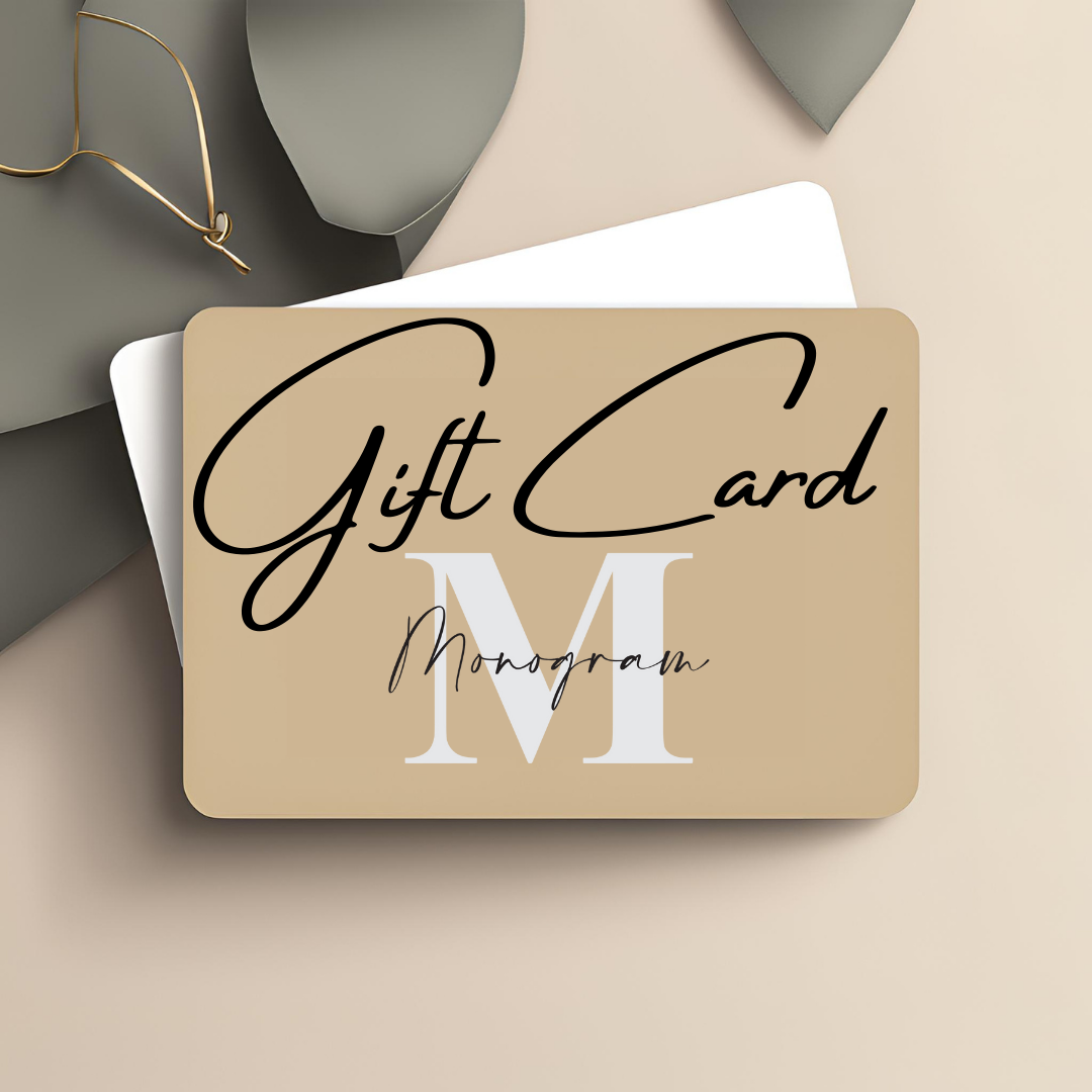 Gift card by Monogram